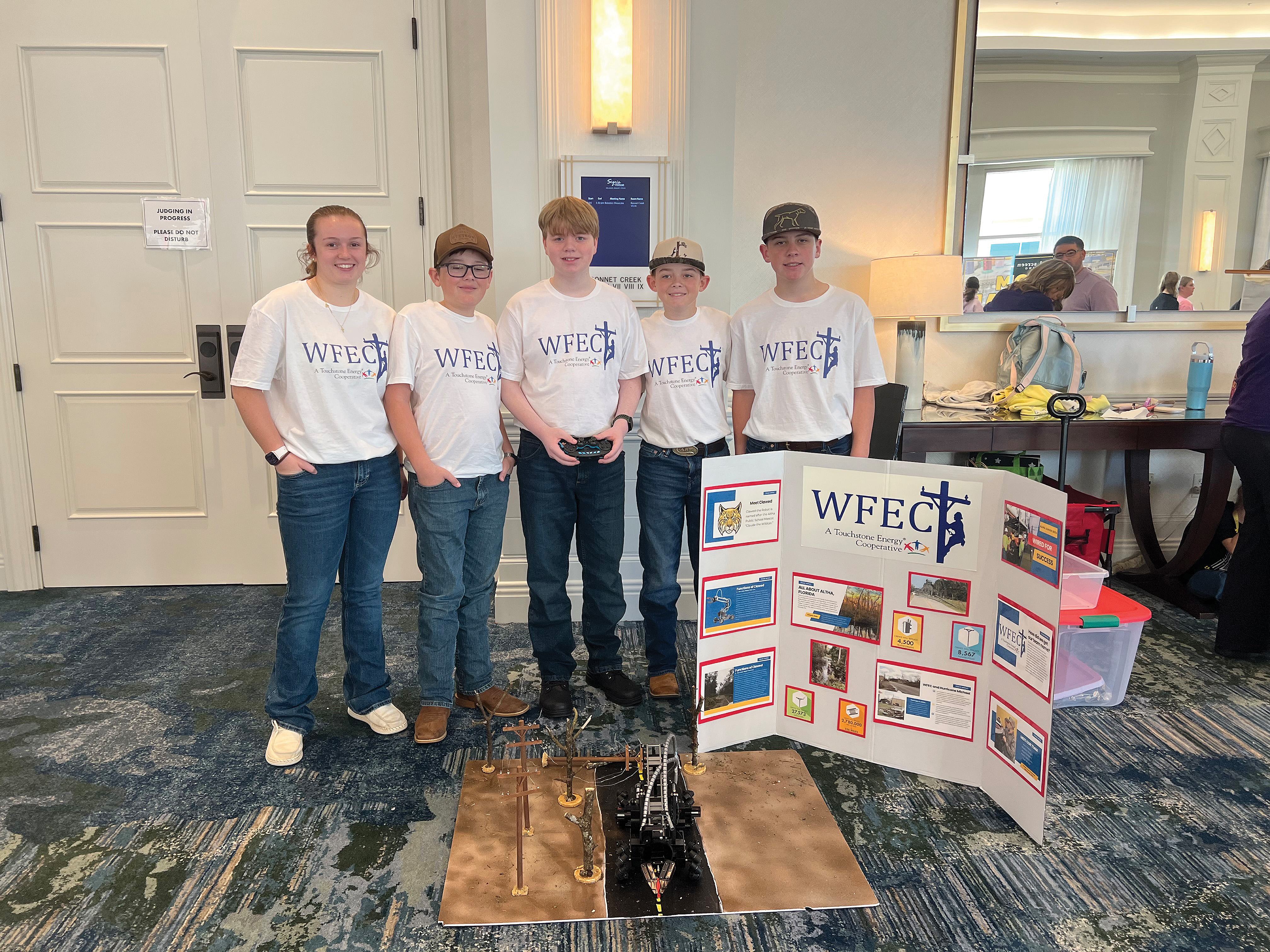 photo for WFEC Assists Altha Junior Beta with Robotics Project